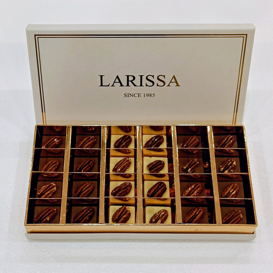 Chocolate Pistachio Kunafa with Pecan - Larissa