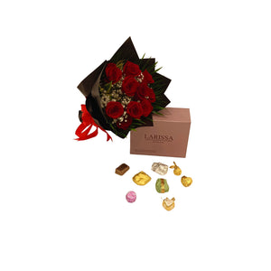 CLASSIC FLOWER BOUQUET AND CHOCOLATE - Larissa