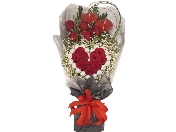 Chocolate Heart Bouquet 2 - Larissa