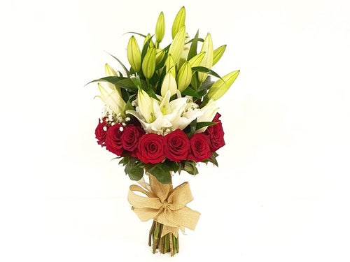 Lilium And Rose Arrangement - Larissa